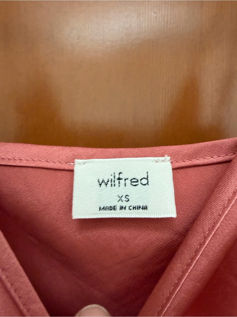 Wilfred Aritzia Sonnet Satin 90s Style Slip Dress with Asymetrical Lace Hem - Picture 4 of 7